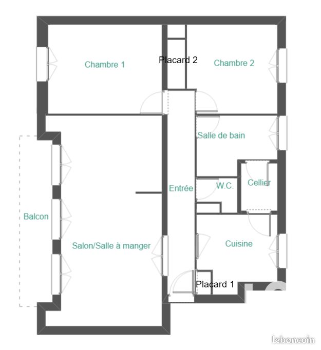 Appartement a louer evreux - 3 pièce(s) - 70 m2 - Surfyn
