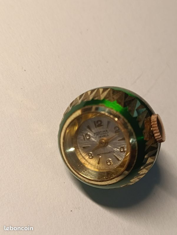 Montre Bracelet Mortima Femme Vintage Mécanique - Années 70 - Cadran émaillé Blanc