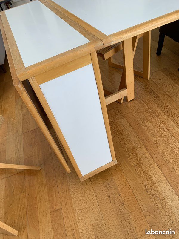 Table pliante bois- 4 chaises (image 2)