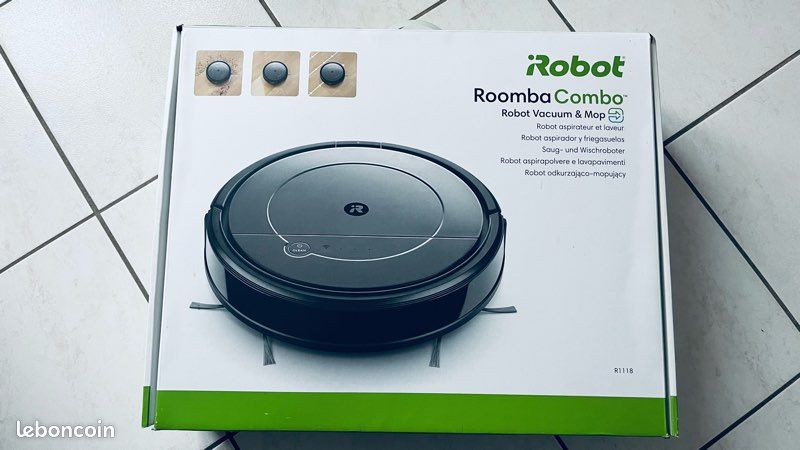 Aspirateur Robot IRobot Roomba Combo - Occasion Avec Défaut - À Réparer Ou Pour Pièces