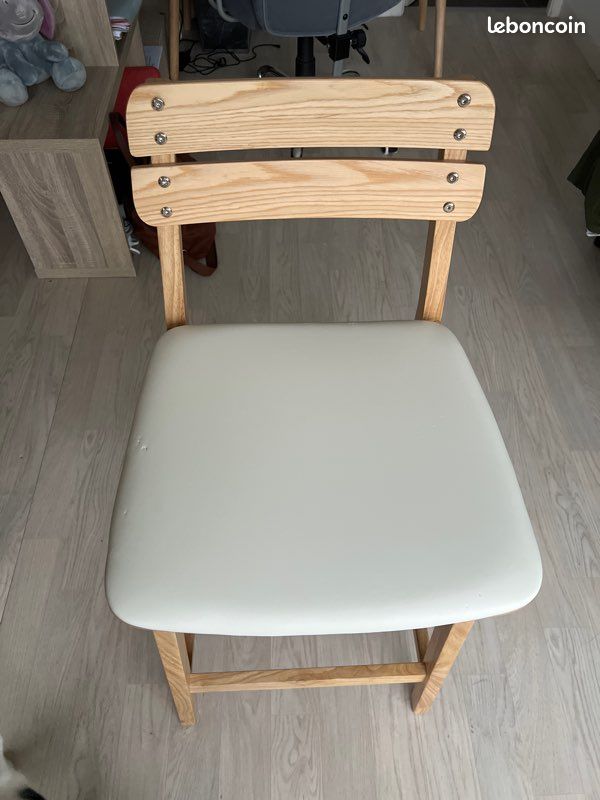 Lot de 2 tabourets de bar / chaises de bar en bois (image 9)
