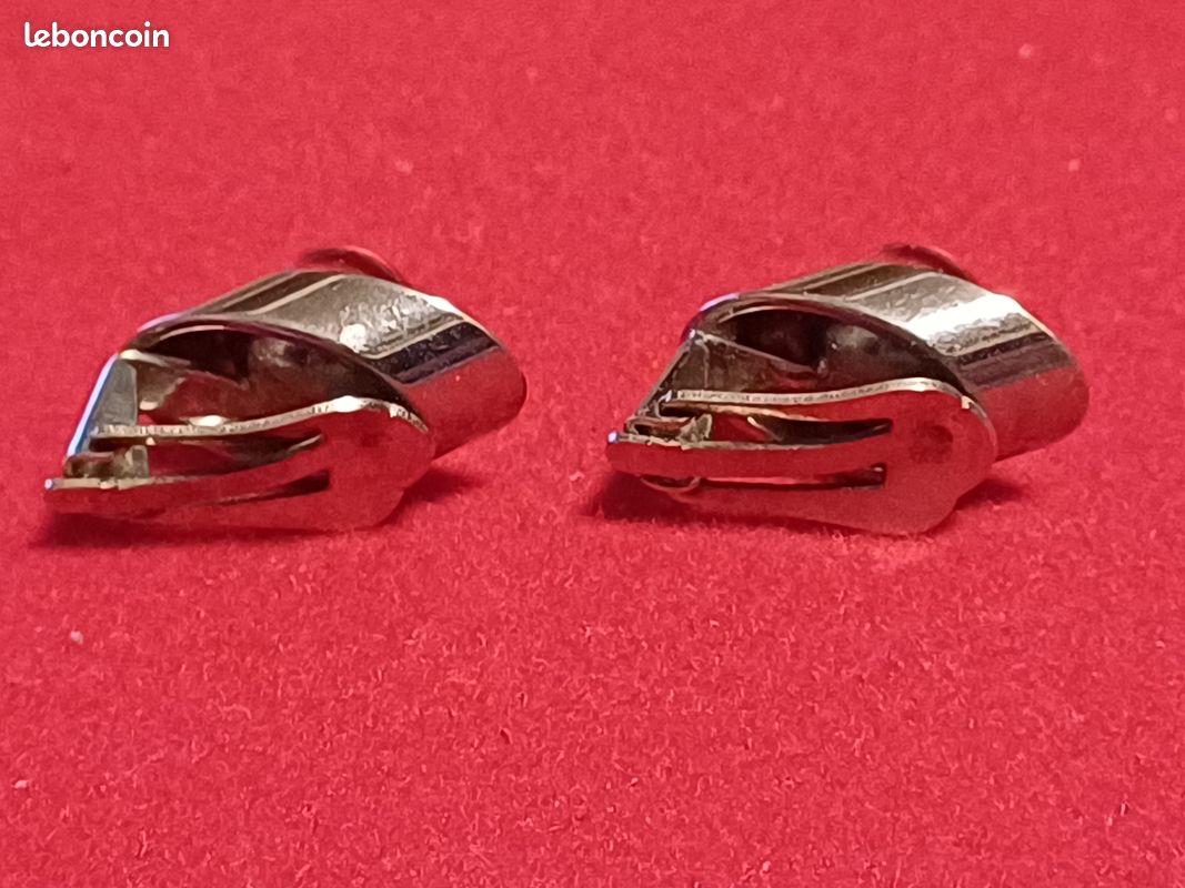 Lot De 3 Paires De Boucles D'oreilles Antiques Argentées - Cristaux Et Perles - Espagne XXe