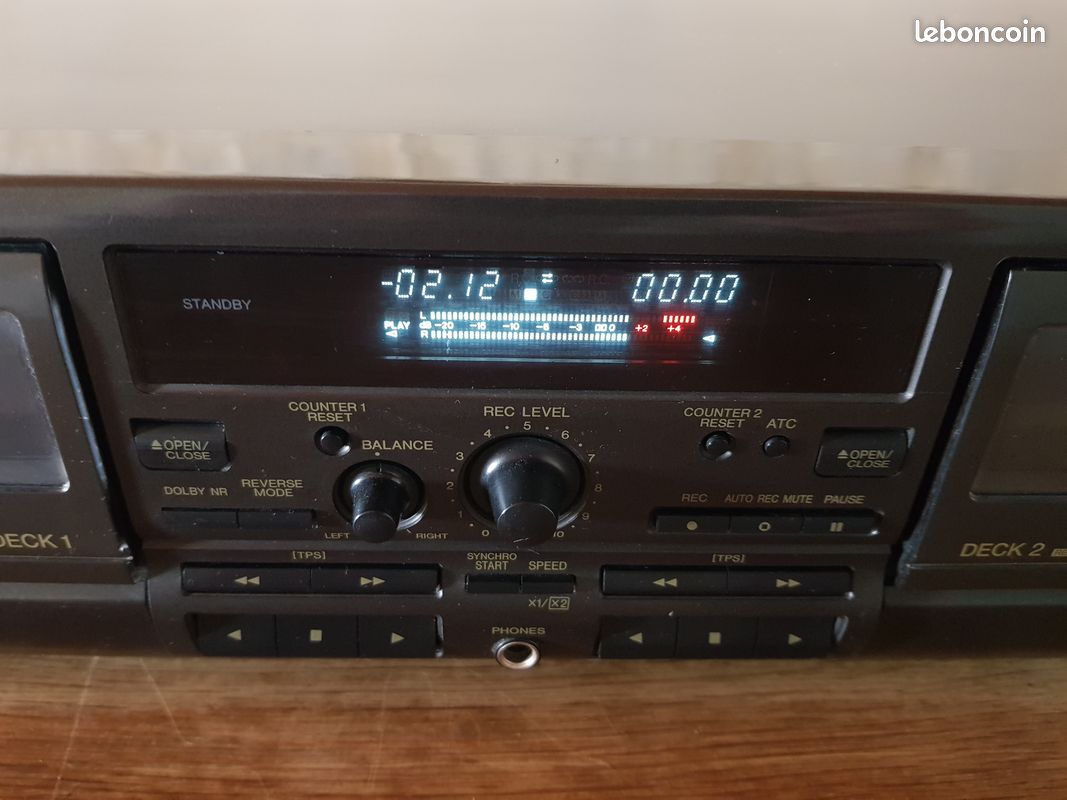 Platine Double Cassettes Technics RS-TR474 – Auto Reverse, Hi-Fi, Mark II