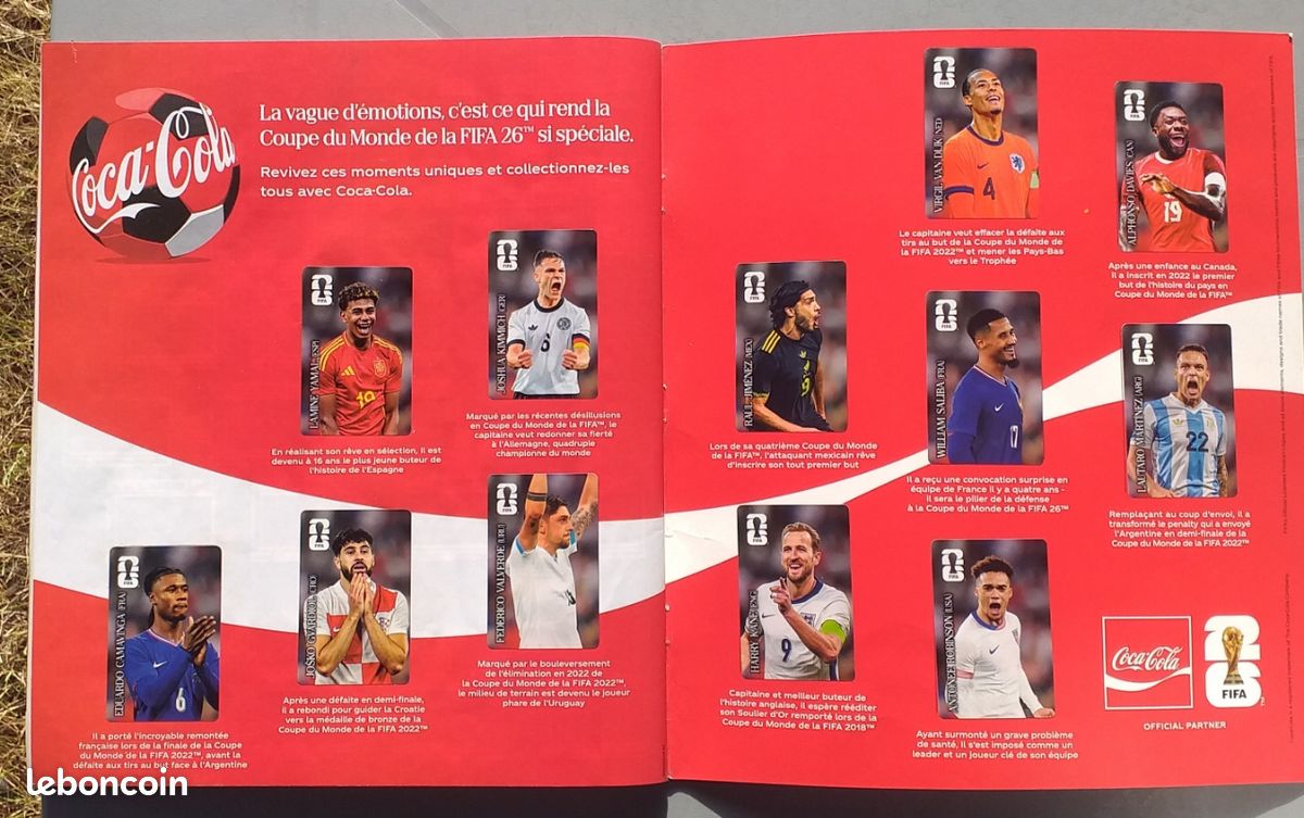 Pack Album Coupe Du Monde 2026 Panini – Couverture Rigide + 40 Pochettes Exclusives – Autocollants FIFA – Cadeau Foot
