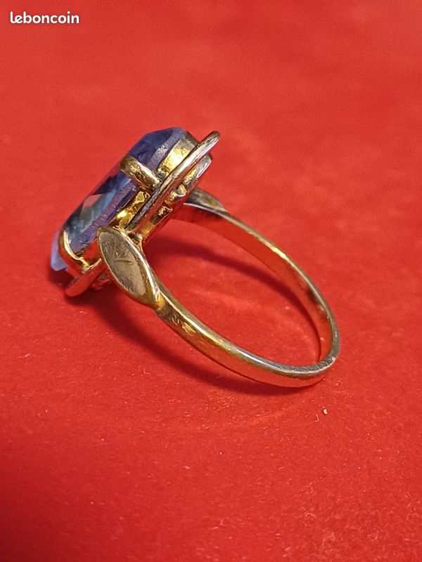 Superbe bague des années 1960 en or 18 carats ornée d'une citrine