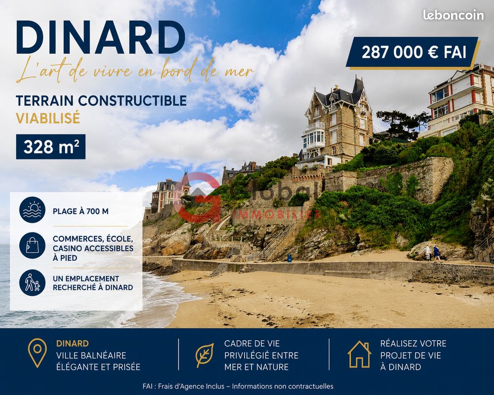 Terrain 328 m² · à Dinard · 328 m² · 287 000 €
