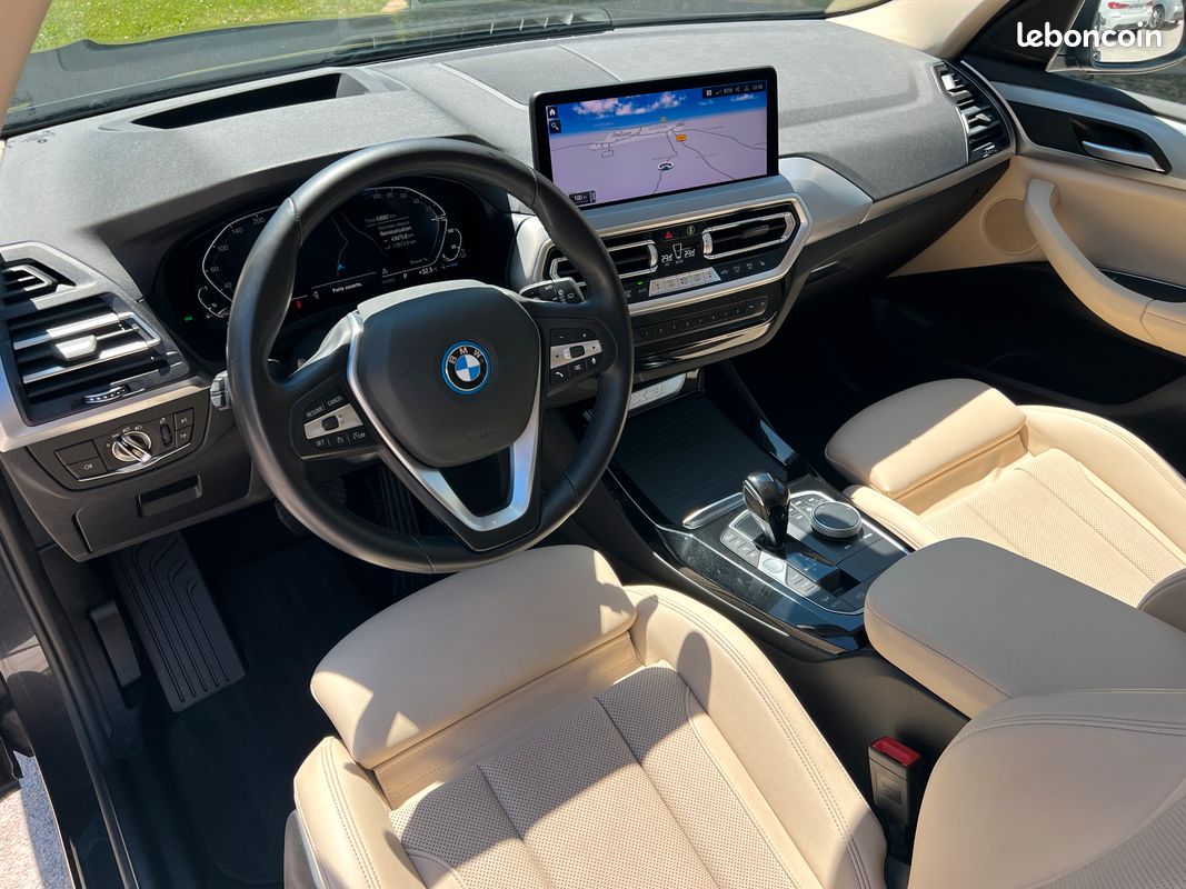 Bmw x3 xdrive 30e xline 292 ch premiere main / affichage tete haute / sieges sport chauffants elec a memoires / hifi pro / camera 360 / angles morts / coffre elec / led / live cockpit / grand GPS (image 4)