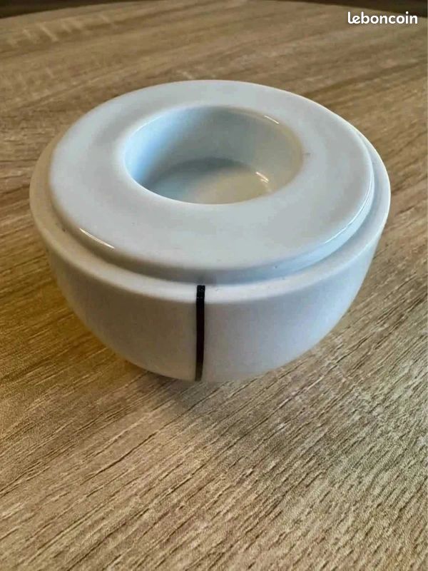 Porte-bougie design Menu- Porcelaine blanche (image 3)