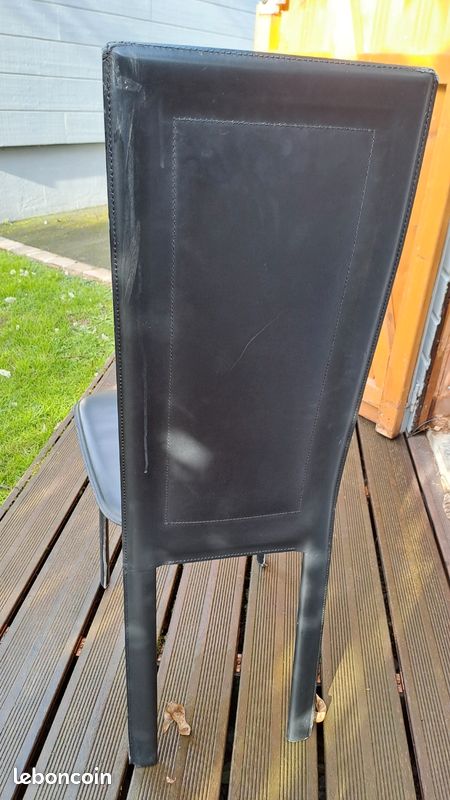 Chaises noires x 8 (image 4)