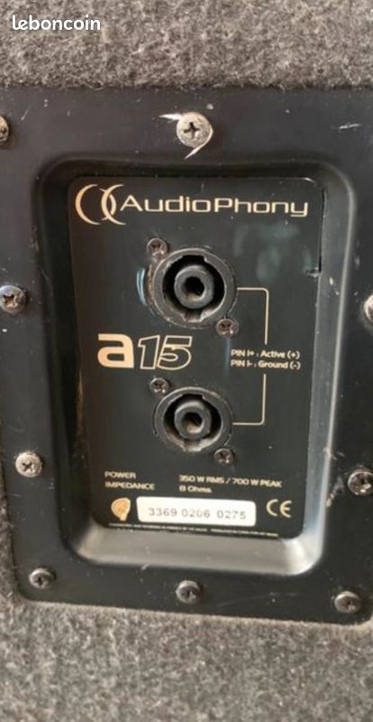 Pack Sono Complet Prêt à Tourner : Audiophony A15 + Ampli + Table + Micro + Bluetooth (image 2)
