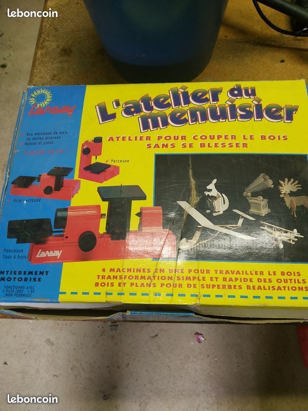 Lot Jouet Miniature Ancien Outils De Menuiserie En Bon état