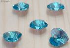 5 Perles Swarovsky coeur Aquamarine AB (image 1)