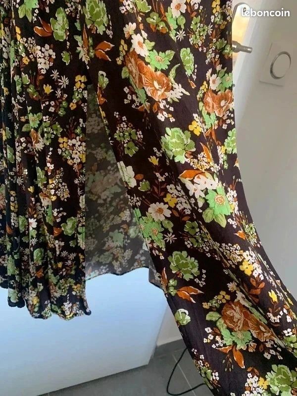 Robe longue à fleurs Mango (image 4)