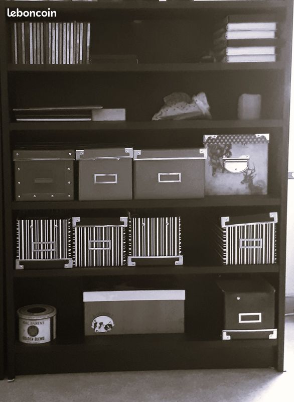 Bibliothéque étagéres Billy Ikéa 106x80x28 Noir (image 1)
