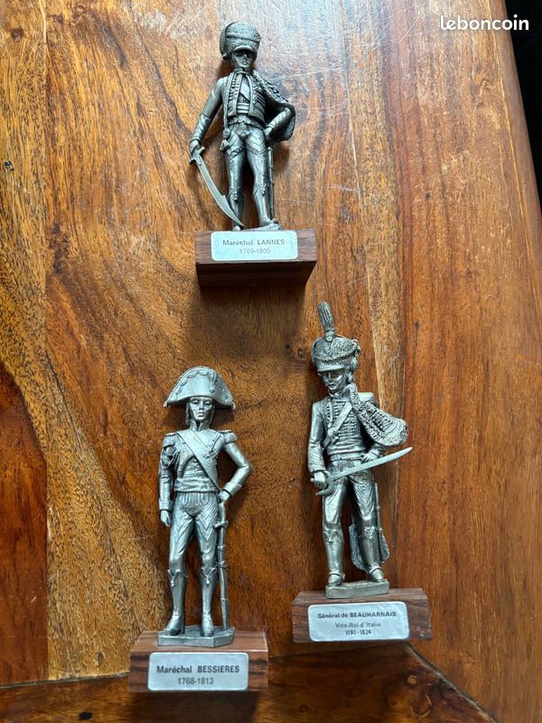Lot De 4 Figurines Les Étains Du Prince - Maréchal Leclerc, Castiglione, Vallière