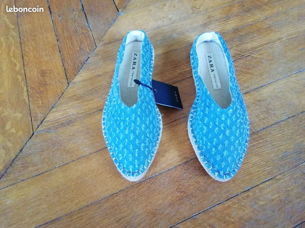 Espadrilles en Jeans ZARA Neuves - Taille 36 (image 2)