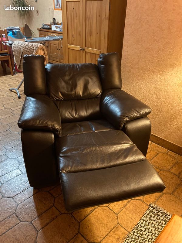 Fauteuil relax cuir (image 3)