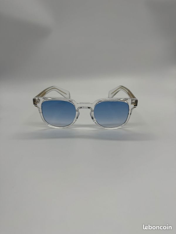 Lunettes de soleil monture transparente verres bleu Accessoires