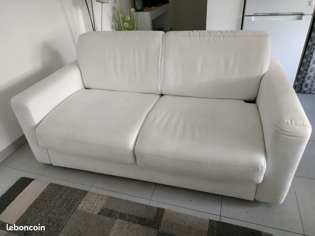 Canapé lit PoltroneSofa blanc (image 1)
