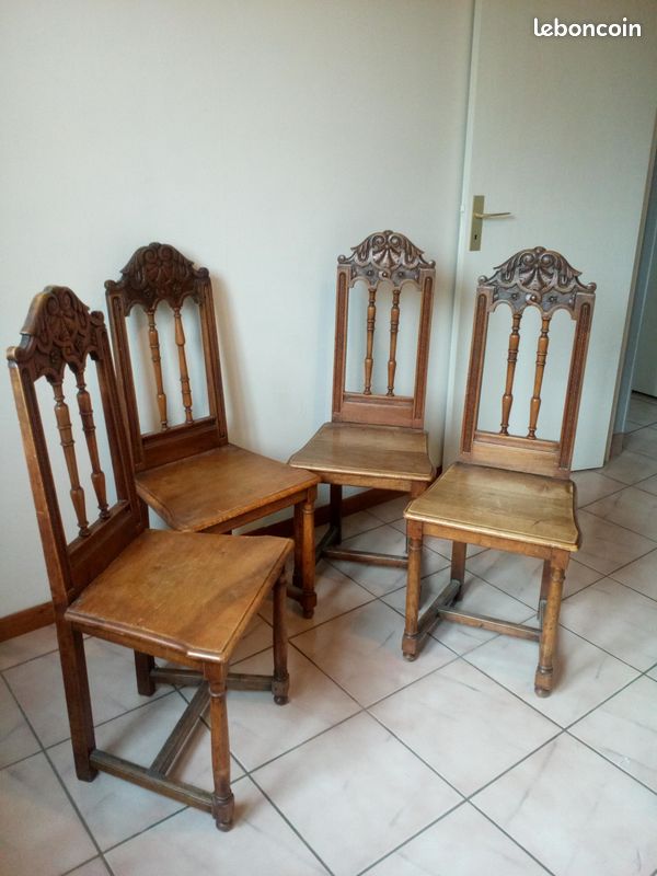 Lot de 4 chaises Henri 2 (image 1)