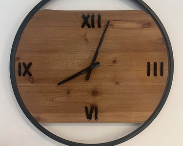 Pendule / Horloge Murale En Bois Damart - Marron, Avec Pendule, Occasion
