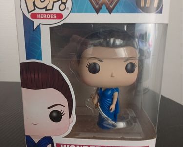 funko pop wonder woman blue dress Funko Pop! DC Heroes Wonder Woman With Sword And Shield #172 DCEU 2017 –  Mustang Comics main image 0