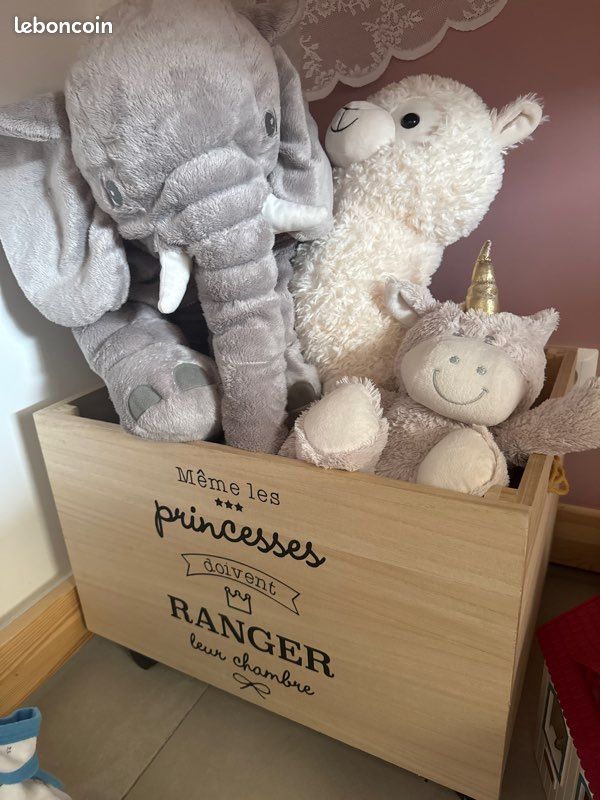 Caisse et peluche (image 1)