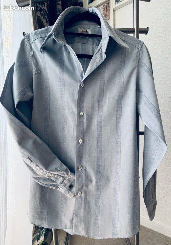 Chemise Bande Originale Homme Bleu/gris Taille M Neuve Avec étiquettes