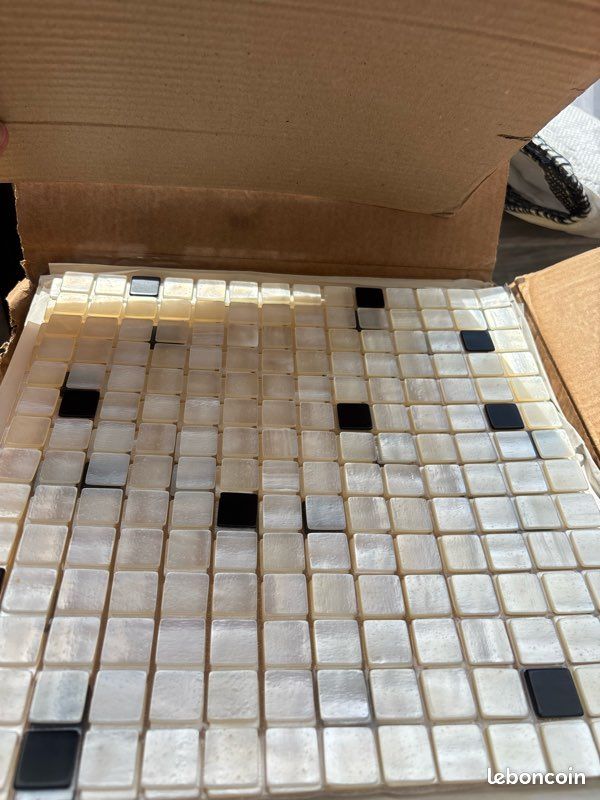 Plaques mosaïque pâte de verre nacré haut de gamme (image 4)