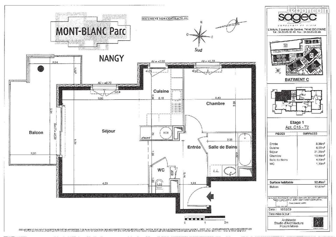 Appartement 2 pièces 53 m² · à Nangy · 53 m² · 197 000 €