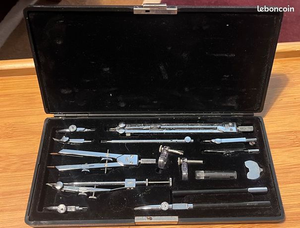ANCIENNE BOITE À Compas Paris XIXème Old compass box EUR 25,00