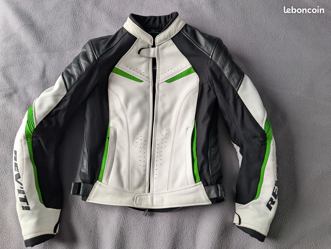 Blouson cuir moto femme Taille 36 marque Revit (image 1)