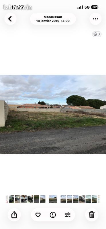Terrain constructible 1000m2 · à Maraussan · 270 000 €