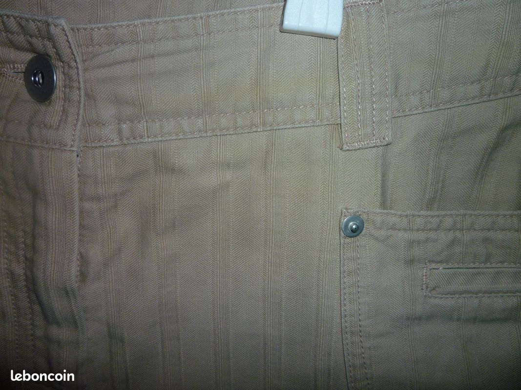 Jupe jean beige marque Camaïeu (image 3)