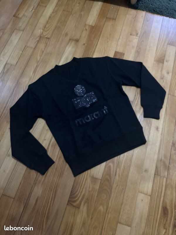 Sweat-shirt Isabel Marant étoile à paillettes Noir taille S neuf (image 1)