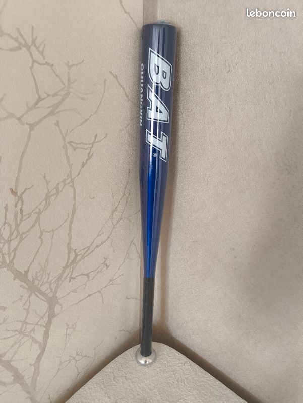 relaxdays Batte de baseball bleue en aluminium