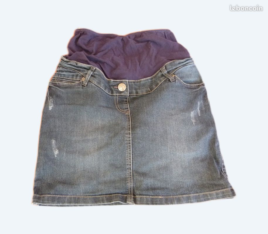 Vêtement Grossesse Jupe Grossesse Jean Jupe Jeans Grossesse Maternite Vêtements