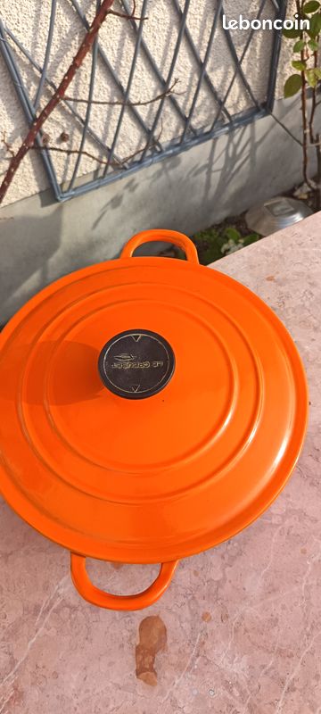 Le Creuset Cocotte Signature ronde 20 cm orange volcanique au meilleur
