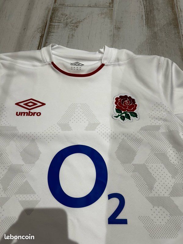 Maillot Angleterre Rugby Homme Umbro Blanc Domicile 2020-2021 - Neuf Avec Boîte, Toutes Tailles