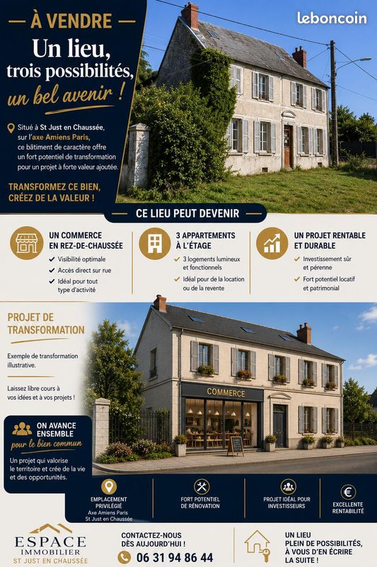 Maison 7 pièces 160 m² · à Avrechy · 160 m² · 158 000 €