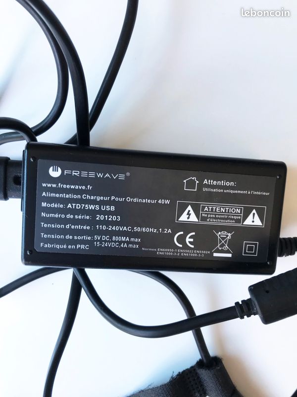 Chargeur ordinateur portable Freewave 40 w (image 4)