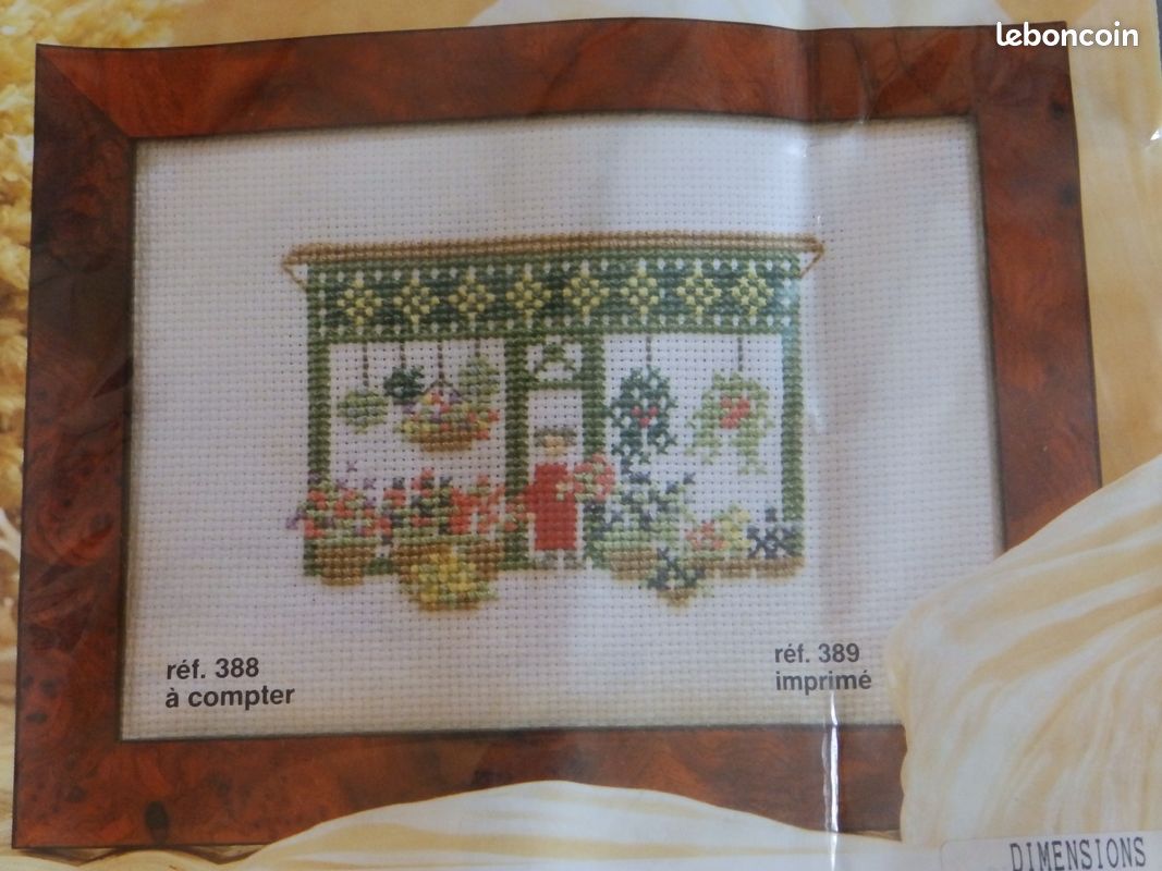 Kit De Broderie Point De Croix Colorem - Carte à Broder Complète Avec Aiguille