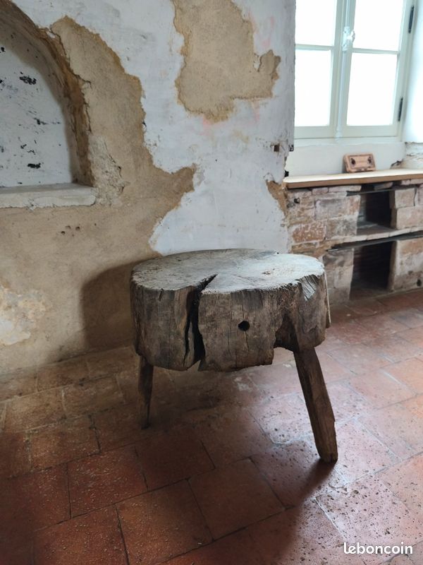 Billot bois grande dimension trois pieds (image 2)