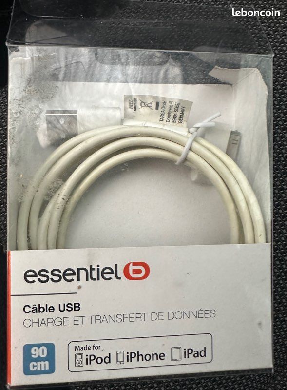 Cable usb iPhone 3/3gs/4/4s (image 1)