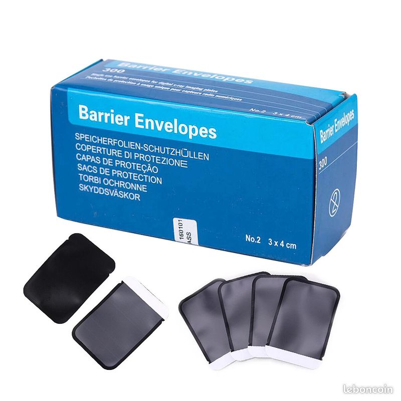 Enveloppes de barrière à rayons X ScanX, taille 2 , (300 pièces/boîte) (image 1)