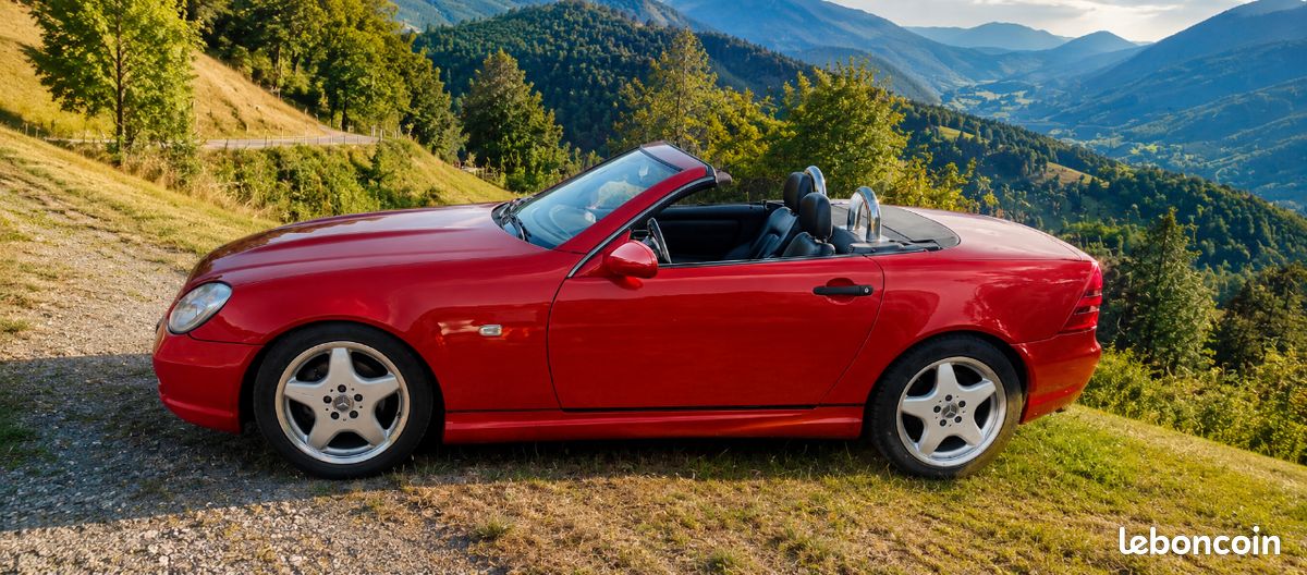 ✅ Échange cabriolet Mercedes Slk 230 kompressor 193cv 1998 finition amg (image 2)