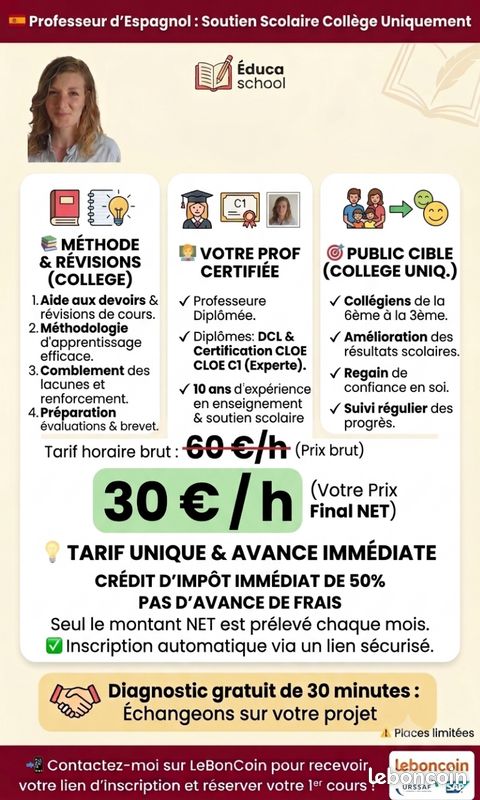 📚 Soutien Espagnol Collège : Méthode & Résultats (10 ans d'expérience) (image 2)