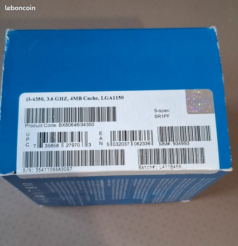 Intel Core i3 4350 LGA1150 en boite avec radiateur (image 3)