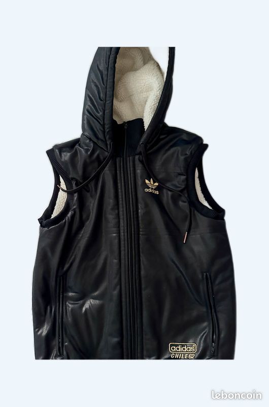 Fourrure Synthétique Veste Fourrure Adidas Parka à Capuche