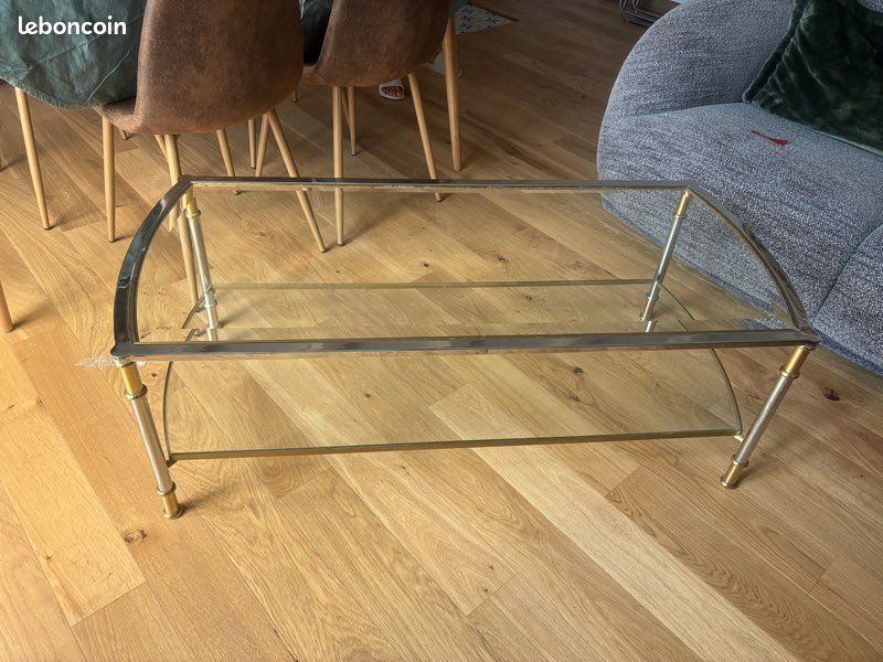 Tables basses et demi-lune en verre (image 2)